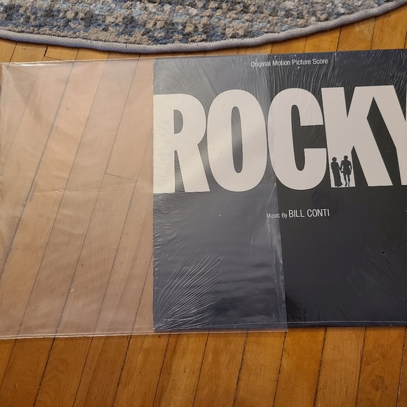 Original Motion Picture Score Rocky vintage vinyl album. Black white LP pristine - Picture 6 of 7